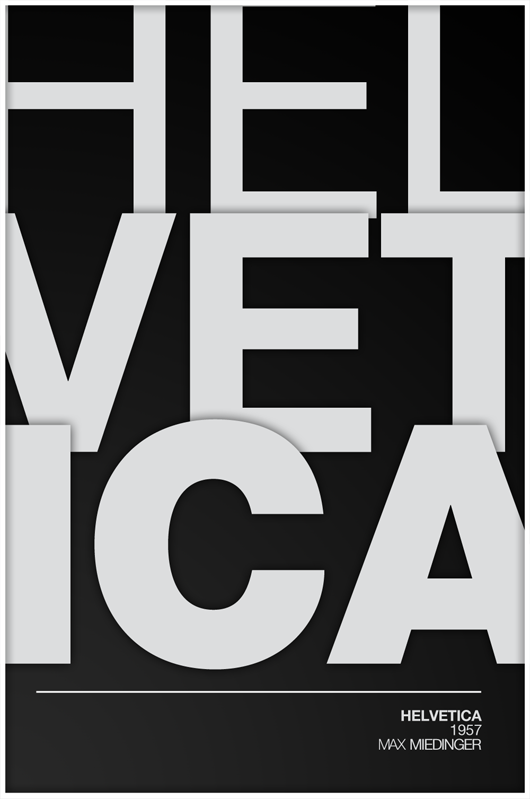 Helvetica Inspired Artworks