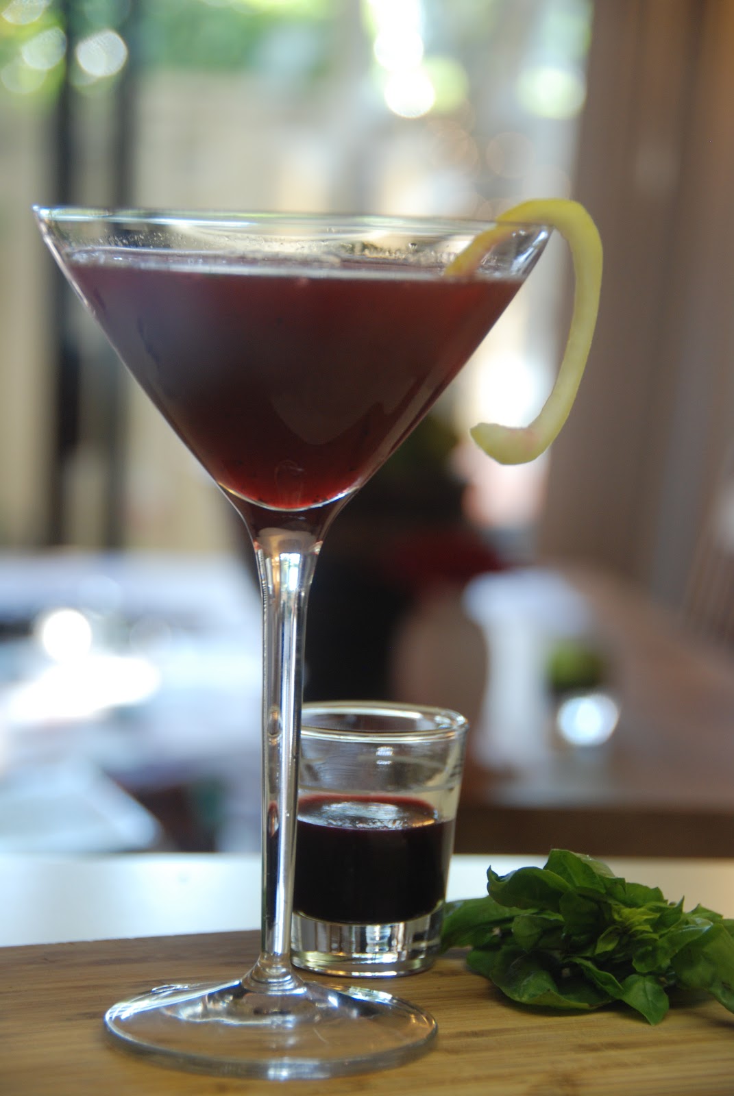 Blackberry Pomegranate Martini Cocktail