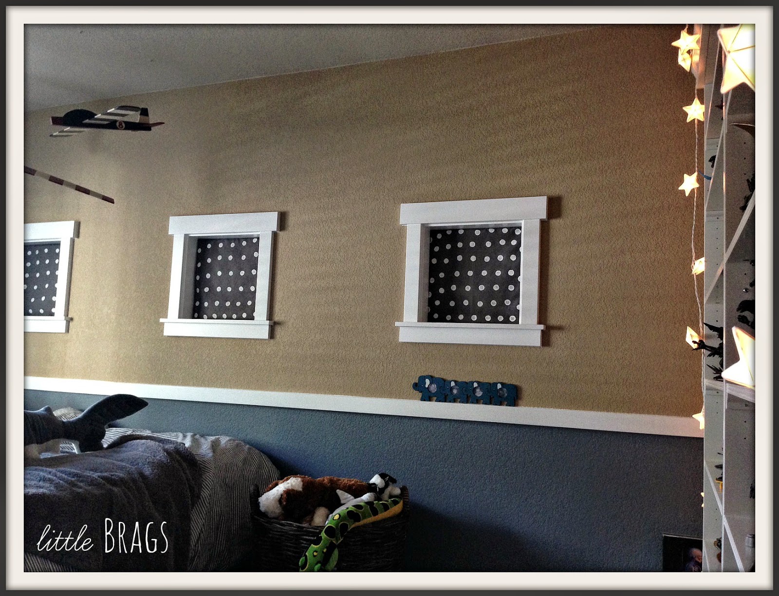 Little Brags How To Inexpensively Cover Little Decorative Windows