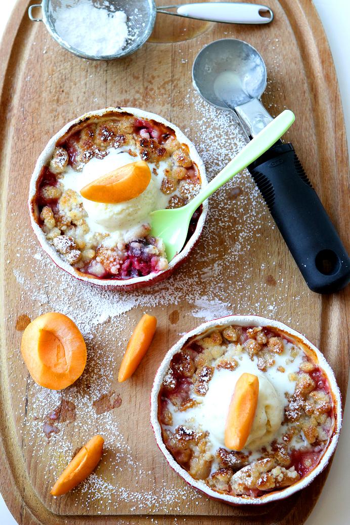 Gourmet Baking Enjoying Summer Bounty with Summer Fruit Crumble