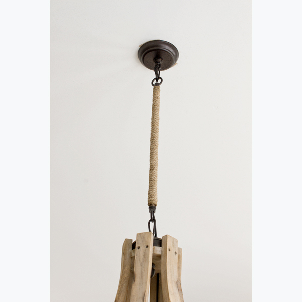  home with the Ayres New Chandelier & DIY Rope Light Chain Cover