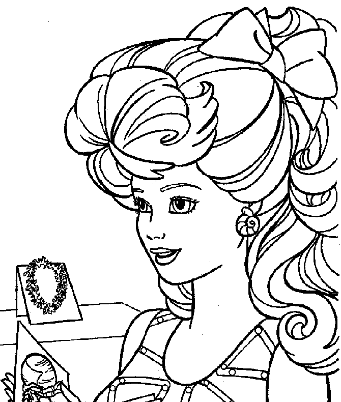 Free Coloring Pages: Barbie Coloring Pages