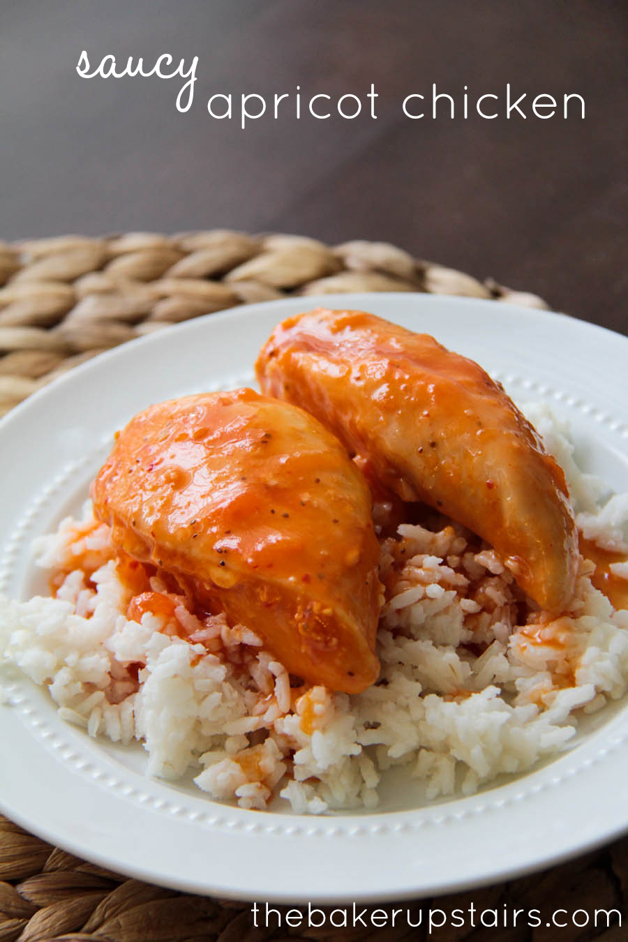 The Baker Upstairs: saucy apricot chicken
