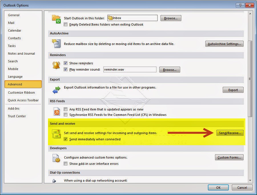 Technology Land Co., Ltd. [Outlook] วิธีการใช้ Send/Receive All Folders