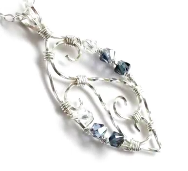 wire wrapped pendant tutorial