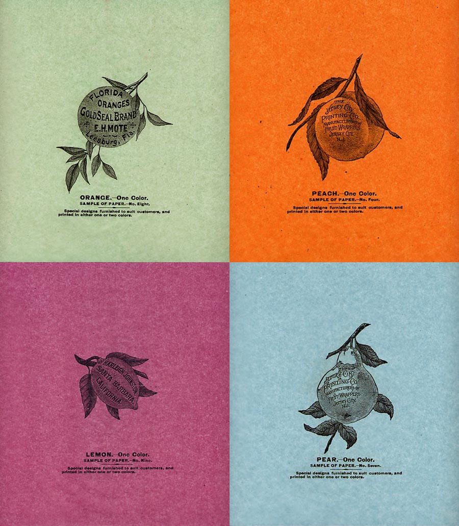 Letterology The Birth of Printed Fruit Wrappers in the US