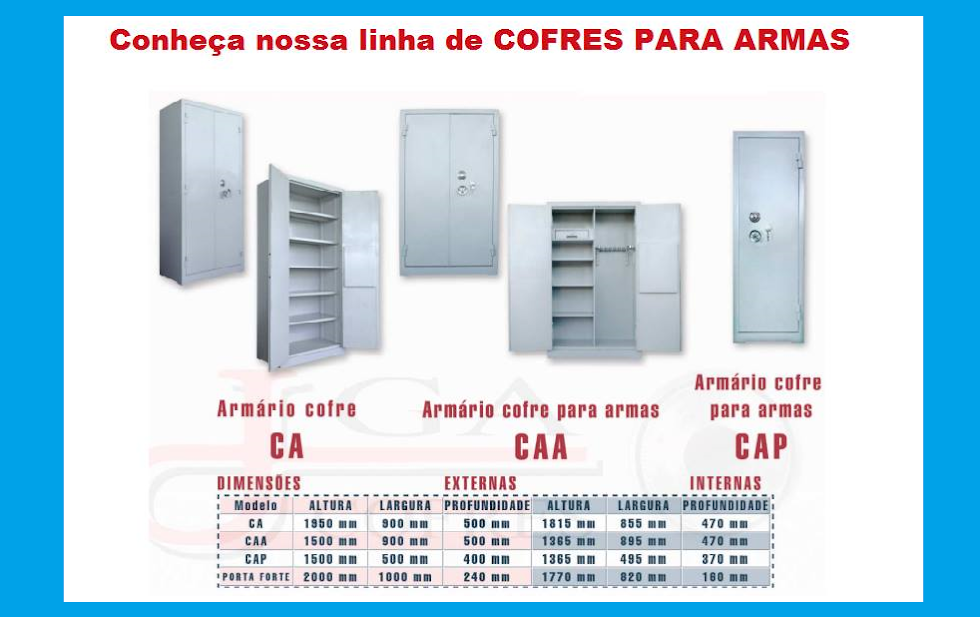 armário cofre para armas longas