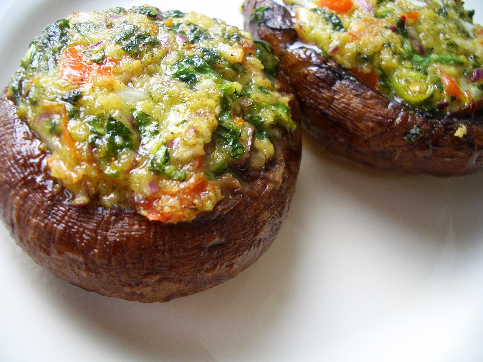 Patel Brothers Spicy Stuffed Portobello Mushrooms (Indian Style)