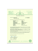 Halal Certificate 2013