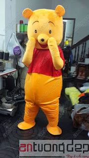 may mascot nhân vật hoạt hình gấu pooh