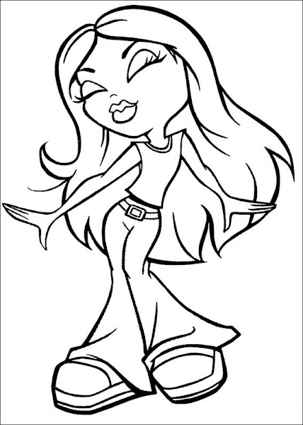 Bratz Dolls Coloring Pages Printable