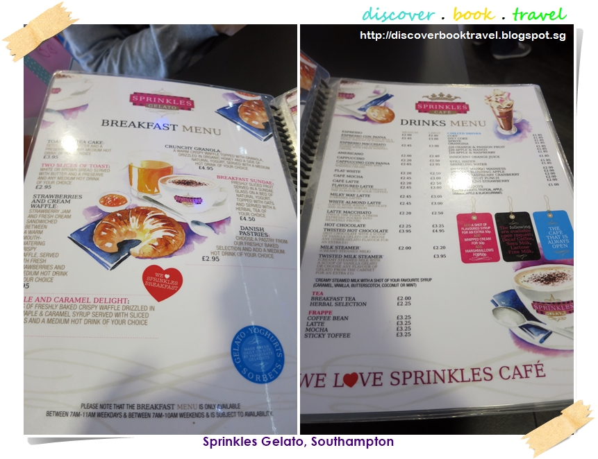 Restaurant Review Sprinkles Gelato, Southampton Discover . Book . Travel