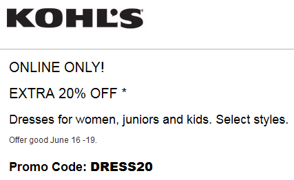 Kohl's stackable coupon august 2018