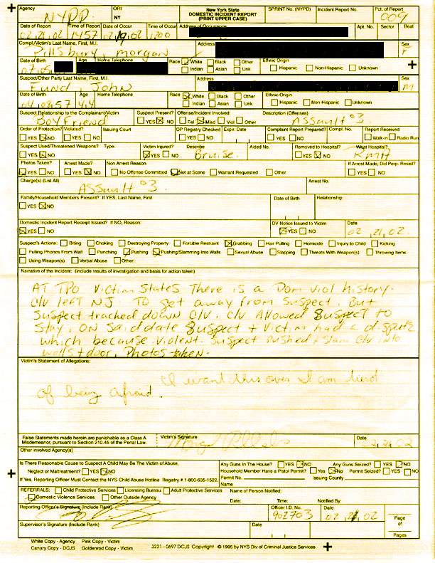 Just The Evidence JOHN FUND Exhibit 23 Charges Of Domestic