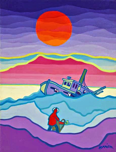 ted harrison the painter who illustrated sam mcgee and dan mcgrew