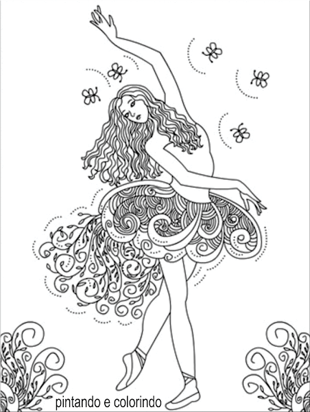 Barbie Ballerina Coloring Pages