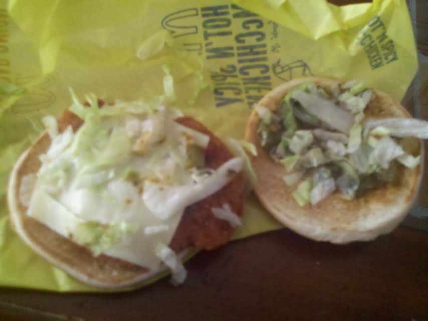 The Smidview McDonald's Cheddar Onion Hot 'n Spicy McChicken and