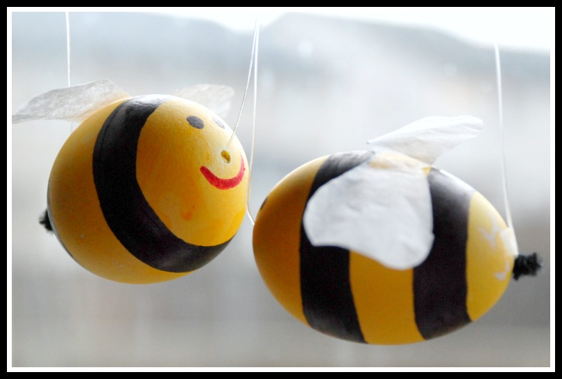 Homemade Serenity Make It! Egg Bumble Bees