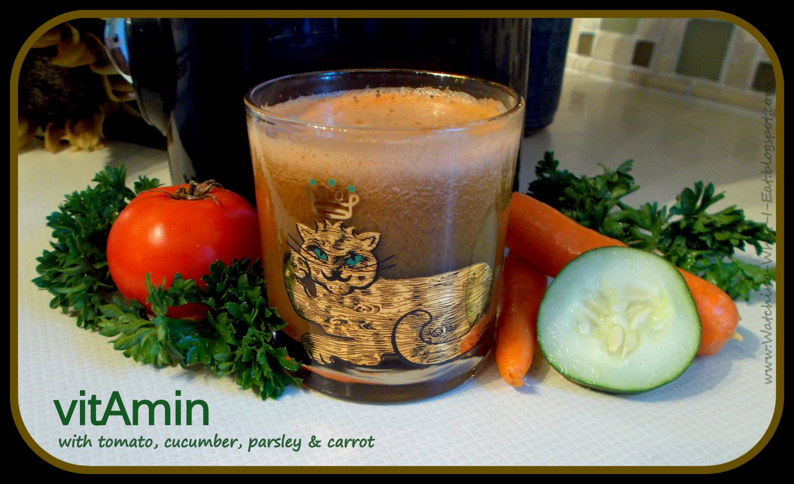 Watching What I Eat Fresh from the Juicer vitAmin veggie juice blend