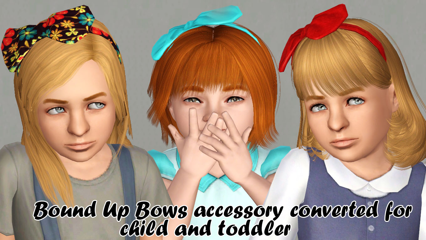 My Sims 3 Blog Bound Up Bows Converted For Child And Toddler By