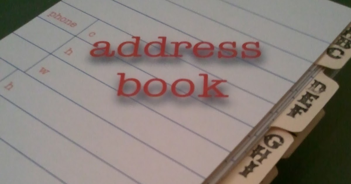 DIY Vintage Chic Custom Address Book with pockets