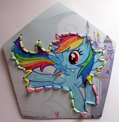 Rainbow Dash from the Rainbow Cards pack