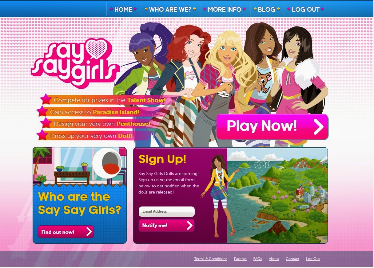 mygreatfinds: Say Say Girls Online Game Review