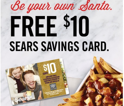 New York Fries Free $10 Sears Savings Card