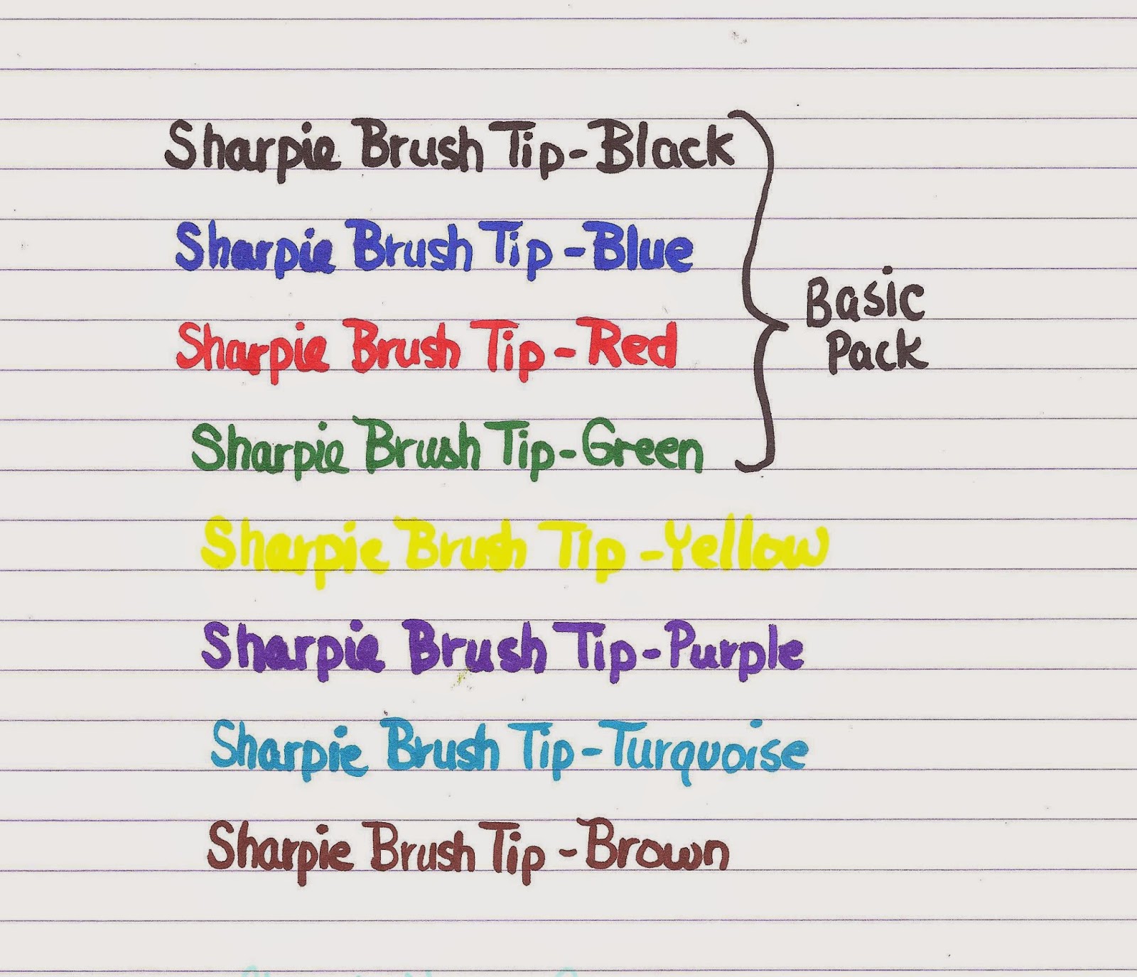 Sharpie Brush Brown