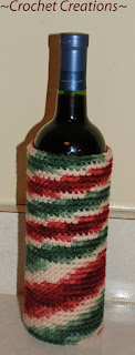 crochet wine bottle cozy