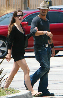 Colin Farrell with Wife