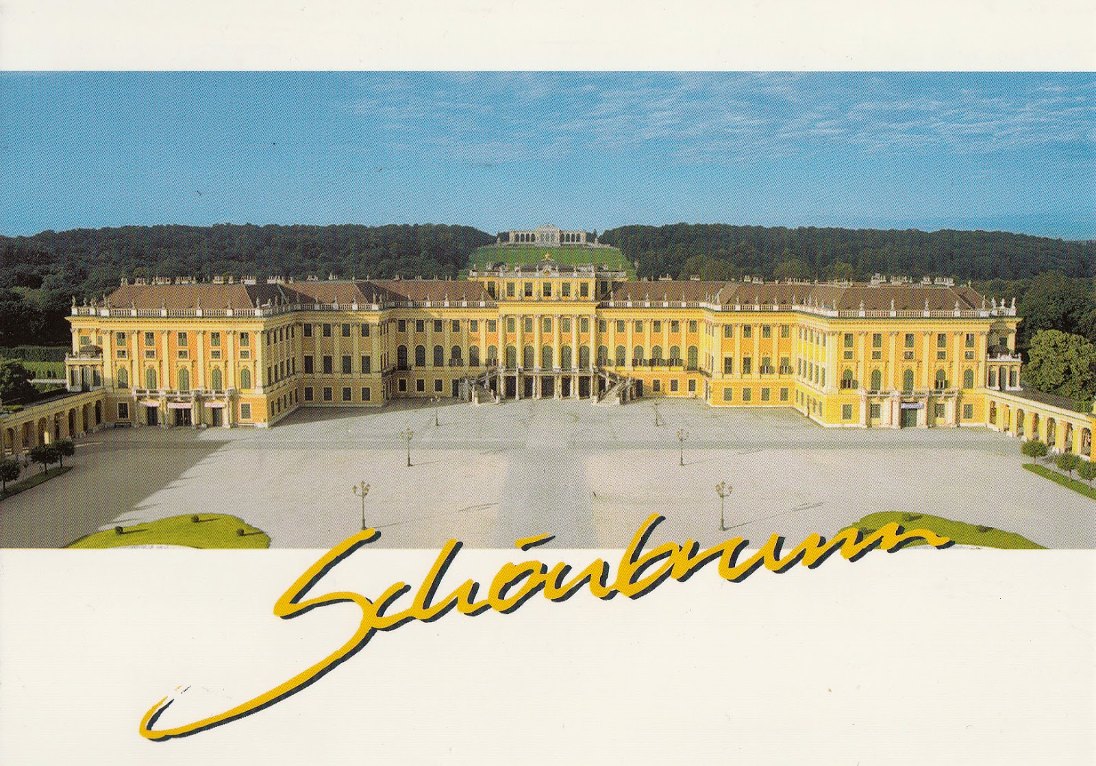 My Postcard And Stamp Week Austria Schonbrunn Palace And Gardens