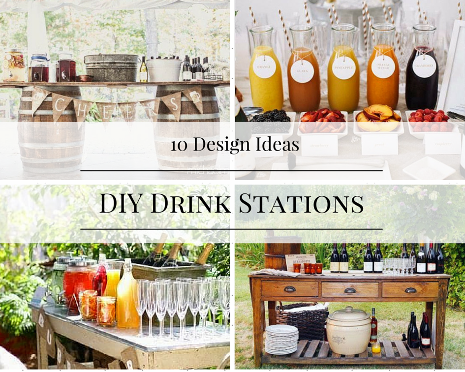 10 DIY Drink Station Ideas - How To: Simplify