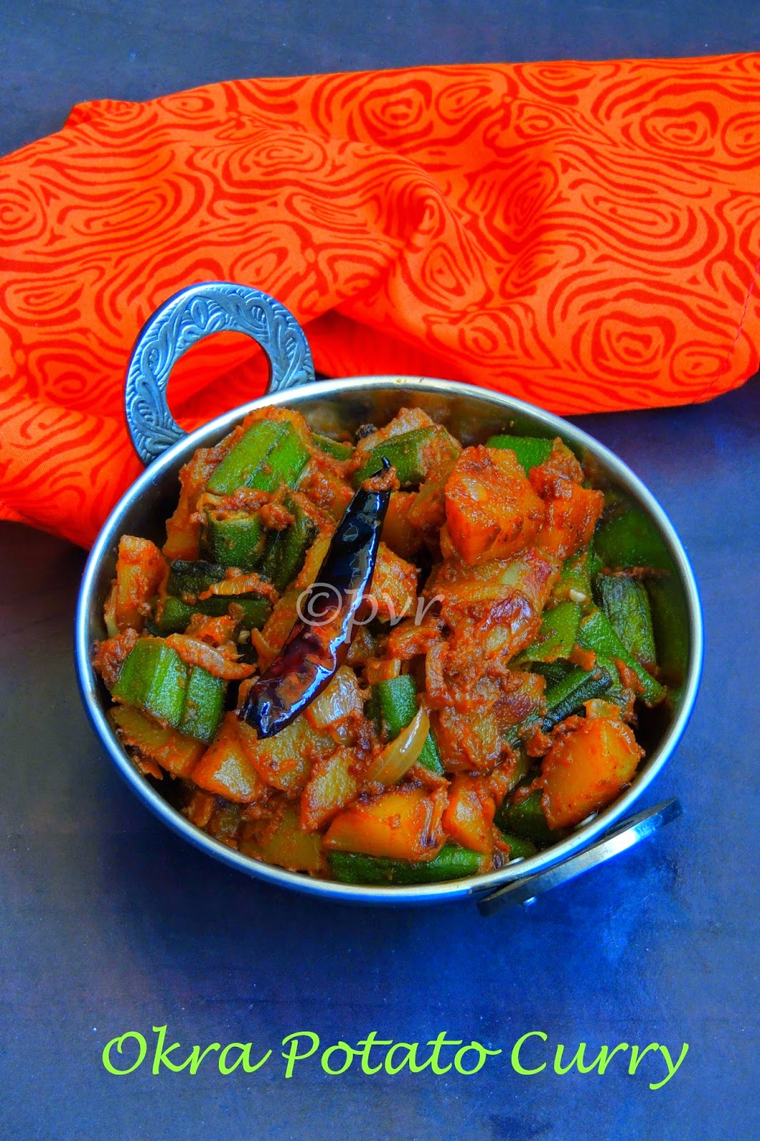 Priya's Versatile Recipes Okra Potato Curry/ Bhindi Aloo Ki Sabzi