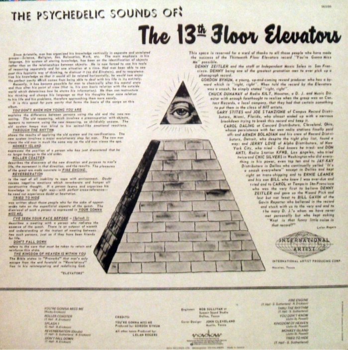 Vinyl Exam The Psychedelic Sounds Of The 13th Floor Elevators
