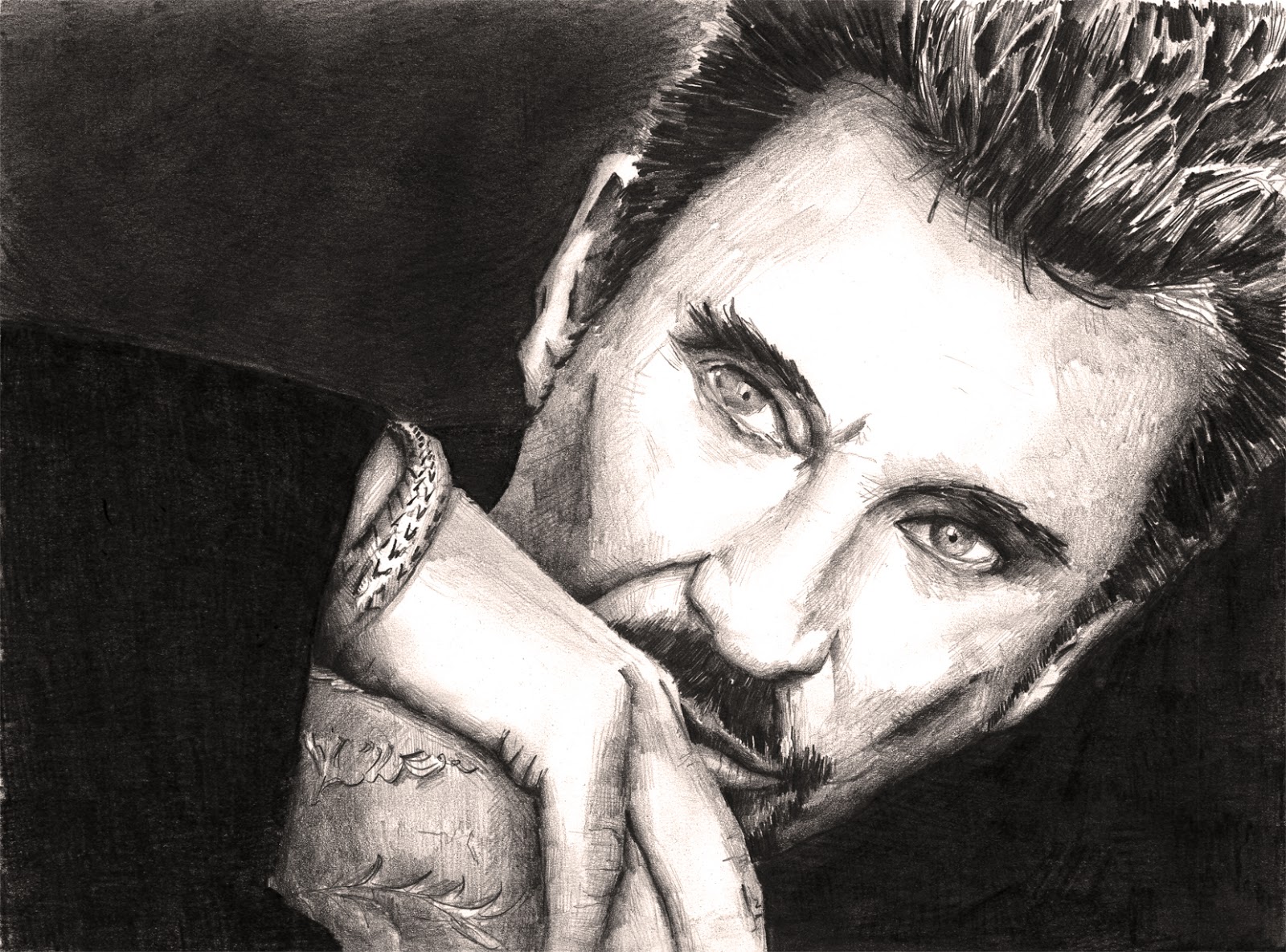 Nj Dessins Personnalises Johnny Hallyday