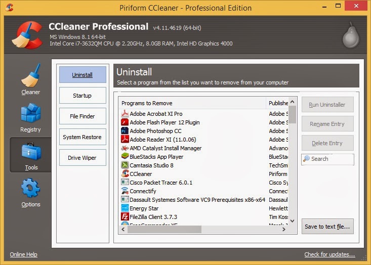 برنامج التنظيف CCleaner Business & Professional 4.11.4619 مع الكراك اخر اصدار برنامج التنظيف CCleaner Business & Professional 4.11.4619 مع الكراك اخر اصدار
