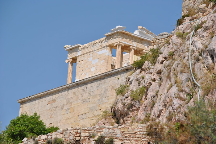 view from below the  acropolis