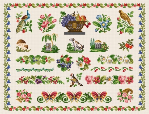 Good Life 2 Go Free cross stitch chart Antique Sampler chart14 Sentimental baby vintage christmas cross stitch patterns