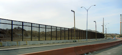 The border fence with Mexico