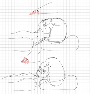 低反発枕と人種と頭蓋骨に関しての説明画像