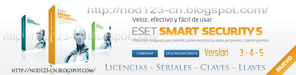 Antivirus ESET NOD32 - Llaves - Claves - Seriales Actualizadas a Diario !!!