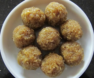 coconut laddu with jaggery