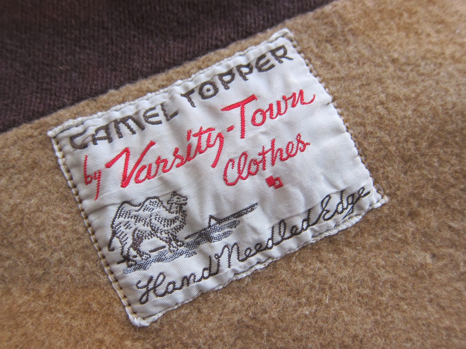 A Passion for Vintage Textiles Blanket label....