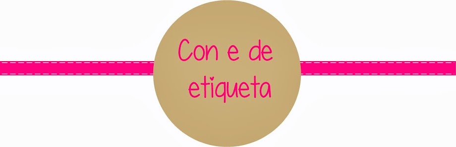 Con e de etiqueta