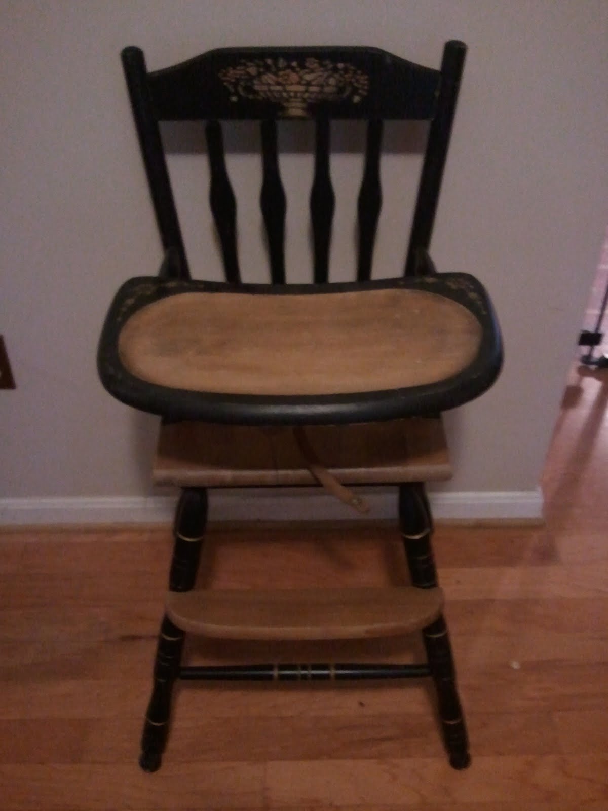 John Mark Power, Antiques Conservator Hitchcock Style High Chair 2 (1970)