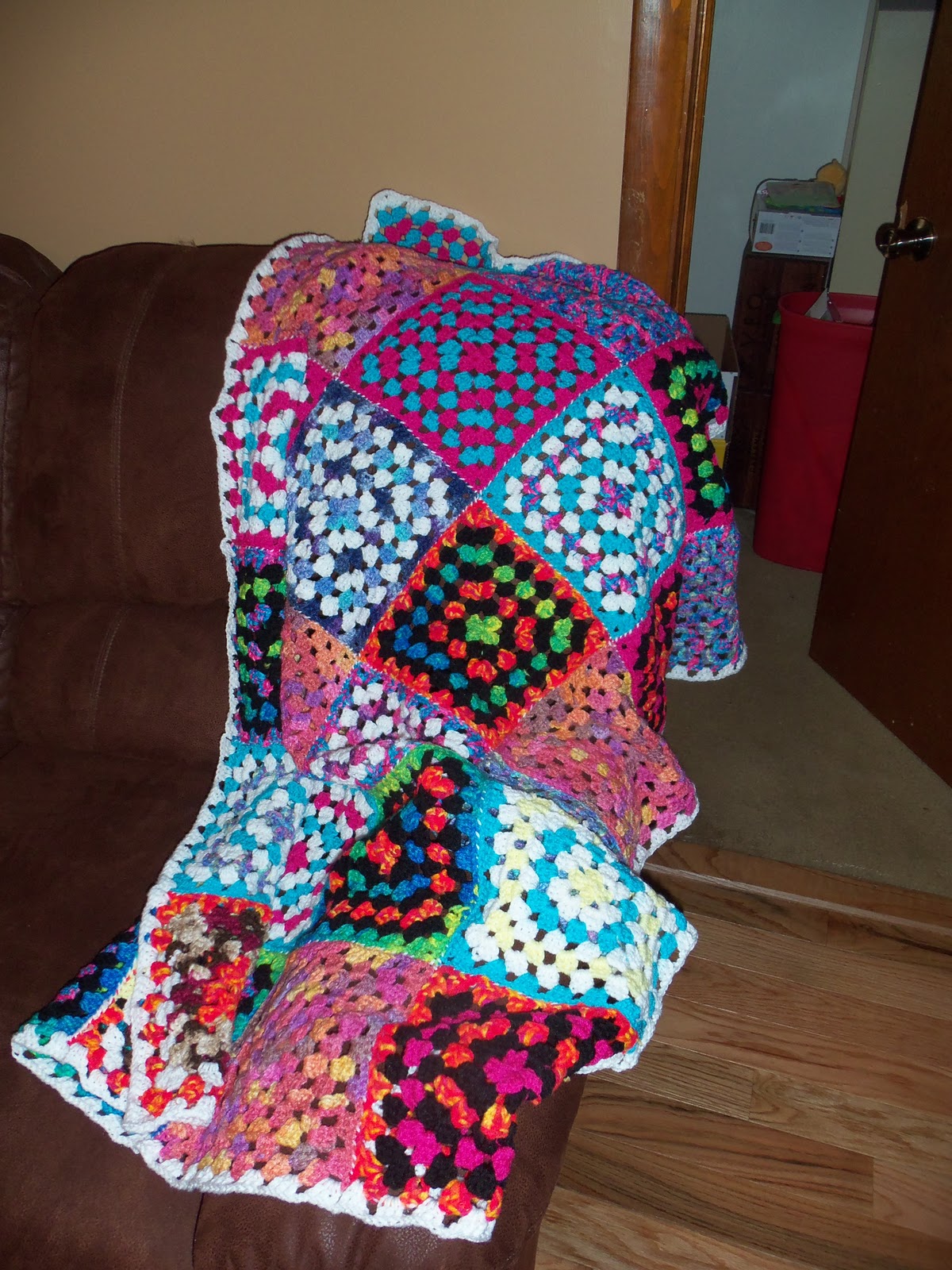 The Cousins Crafting Corner Crocheted Blanket