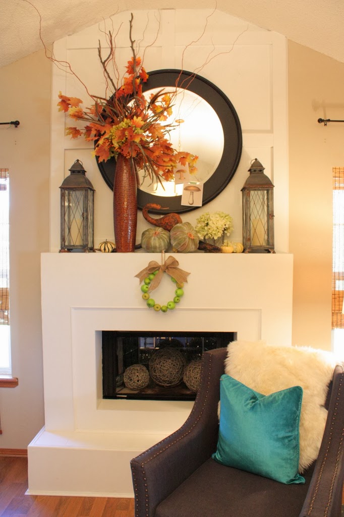 Sweet Something Designs Fall Mantel 2013