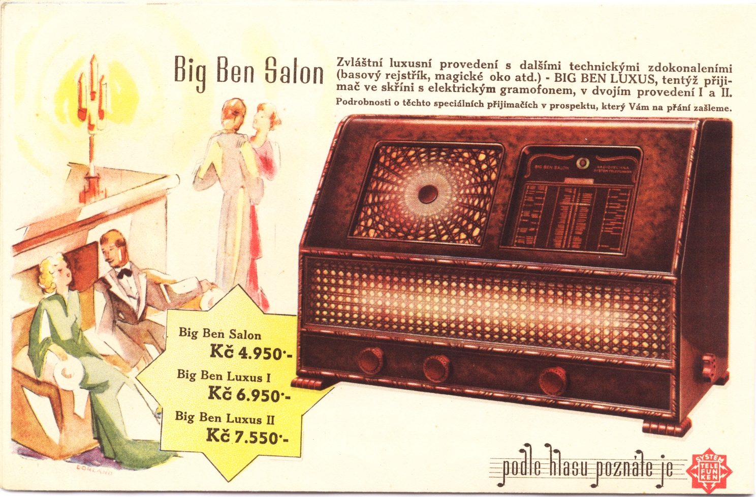 Doctor Ojiplático. Aparatos de Radio. 42 ejemplos de publicidad vintage. Telefunken