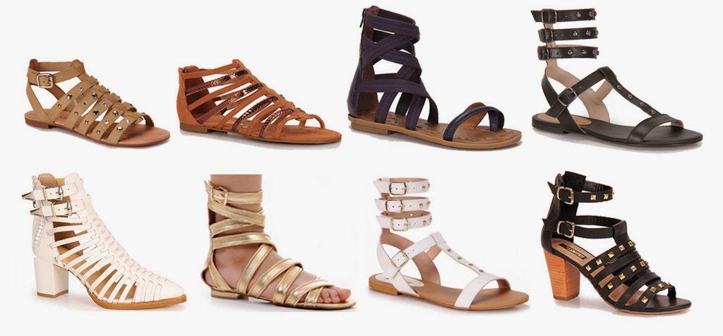 sandálias gladiadoras